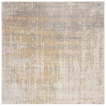 Safavieh 4 x 4 ft. Adirondack Power Loomed Square Area Rug Creme & Gold ADR207A-4SQ